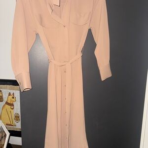 Elegant Blush Shirt Dress - Banana Republic